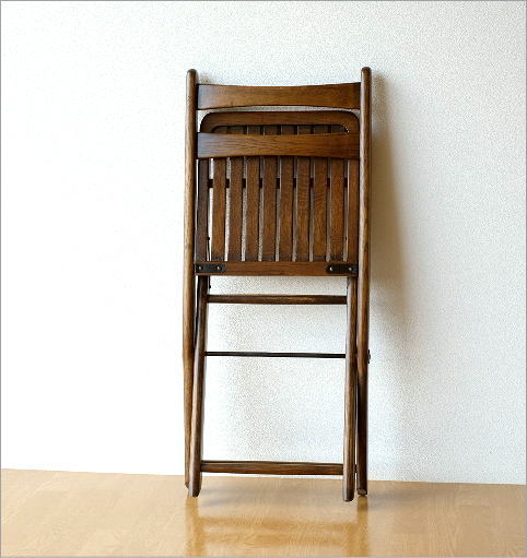 折りたたみ椅子 木製 無垢 オークフォールディングチェアー [diz7462