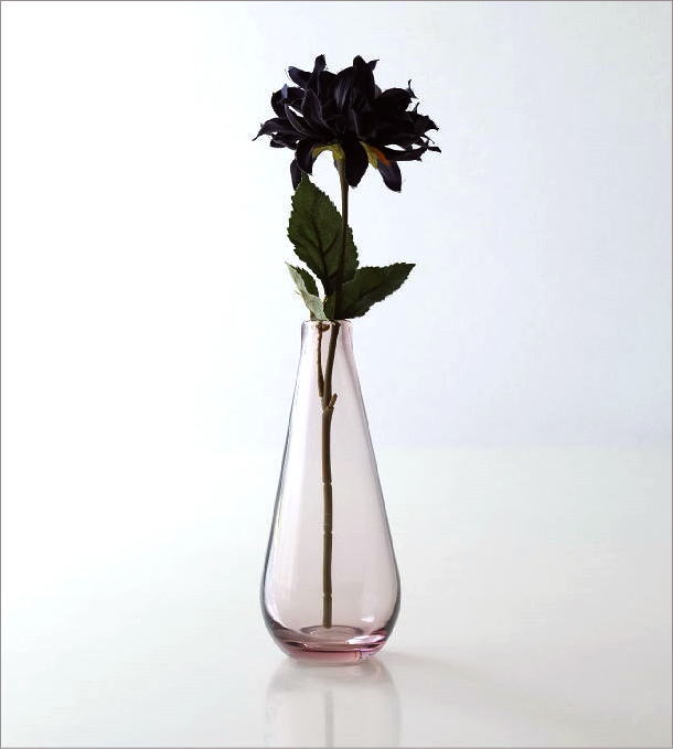 一輪挿し おしゃれ ガラス しずく 花瓶 フラワーベース かわいい シンプル ガラスの一輪挿し グロウ2カラー Ksh7951 ギギliving