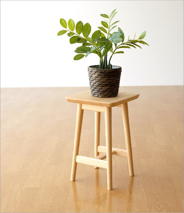 花台 フラワースタンド 木製 天然木 サイドテーブル コンパクト