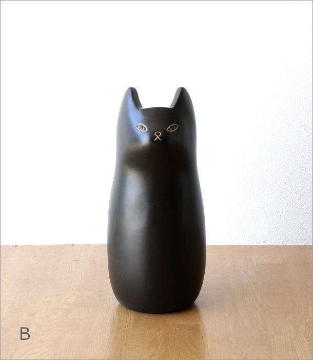 傘立て 陶器 猫 ネコ おしゃれ かわいい アンティーク シャビー 傘入れ アンブレラスタンド 陶器ネコの傘立て L 2カラー [sik7533]  ギギliving