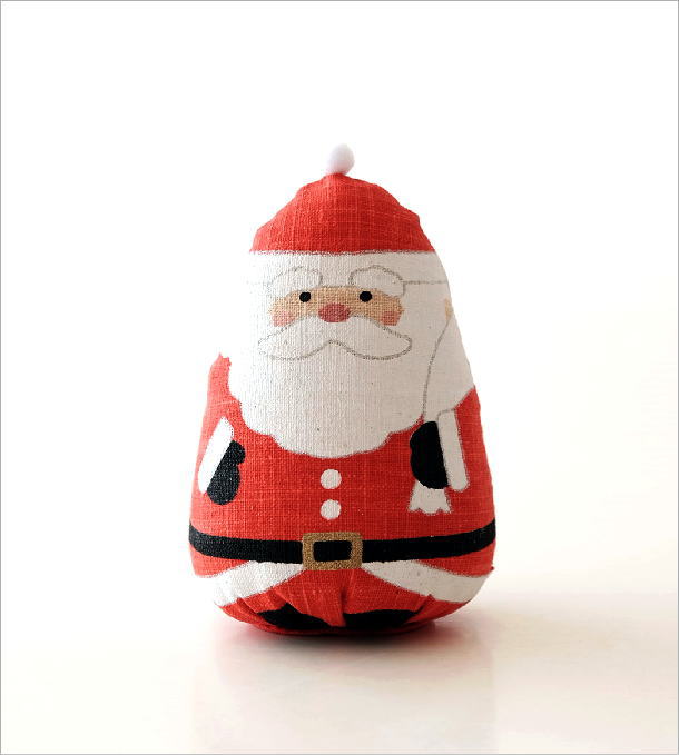 サンタ 置物 オブジェ サンタクロース クリスマス 卓上 飾り かわいい 和風 インテリア 麻人形 サンタさん [wlj0776] ギギliving
